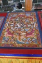 Thanka painting of Yama and circle of life and death