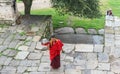 Bumthang, Bhutan - September 13, 2016: Monk at the Kurjey Lhakhang (Temple of Imprints) in Bumthang valley. Royalty Free Stock Photo