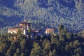 Bumthang Dzong monastery in the Kingdom of Bhutan. Royalty Free Stock Photo