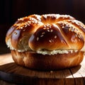 bun, bread roll, simple baked food pastry snack