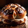 bun, bread roll, simple baked food pastry snack