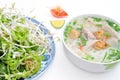 Bun cha ca or Vietnamese rice vermicelli Royalty Free Stock Photo