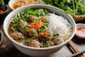 Bun Cha Ha Noi Vietnamese traditional dish