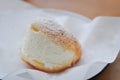 Donut or doughnut with cream stuffed