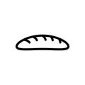 Bun thin line icon