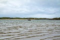 Bunbeg beach with Bad Eddie in the background, Bunbeg, Co. Donegal, Ireland Royalty Free Stock Photo