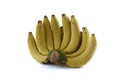 Bunch banana isolated on white background with Clipping Path