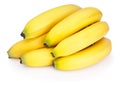 Bunch of bananas isolated on white background Royalty Free Stock Photo