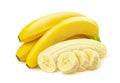 Bunch of bananas isolated on white background Royalty Free Stock Photo