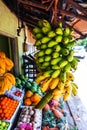 Bunch of bananas in the market Royalty Free Stock Photo