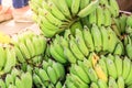 Bunch of bananas at the market for sell