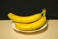 Bunch of bananas in a plate