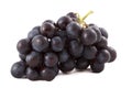 Bunch of black grapes isolated Royalty Free Stock Photo