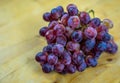 Bunch of black seedless grapes Royalty Free Stock Photo