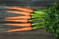 Bunch of carrots rustic harvest healhy organic
