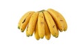 Bunch of Cavendish variety banana fruits isolated on white.Transparent png in additional format Royalty Free Stock Photo