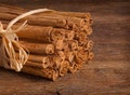 Bunch of Ceylon cinnamon Royalty Free Stock Photo