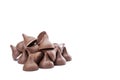 Bunch of chocolate kisses Royalty Free Stock Photo