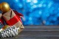 Bunch of Christmas Present and Decoration Close up Royalty Free Stock Photo