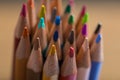 Bunch of color pencils in a stand Royalty Free Stock Photo