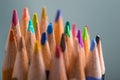 Bunch of color pencils in a stand Royalty Free Stock Photo