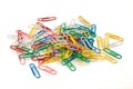 Bunch of colored paper clips