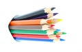 Bunch of colored pencils Royalty Free Stock Photo