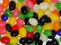 A bunch of colorful egg-shaped jelly beans candies Royalty Free Stock Photo