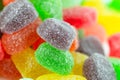 Bunch of colorful jelly candy or sweets. Good for health conceptual. Royalty Free Stock Photo