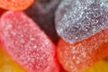 Bunch of colorful jelly candy or sweets. Good for health conceptual. Royalty Free Stock Photo