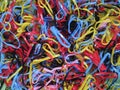 Bunch of Colorful rubber bands Royalty Free Stock Photo