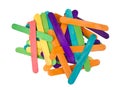 Bunch of colourful popsicle sticks for arts and Royalty Free Stock Photo