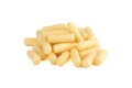A bunch of corn sticks on a white background. Royalty Free Stock Photo