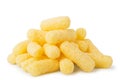 Bunch of corn sticks on a white, isolated. Royalty Free Stock Photo