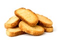 A bunch of crackers closeup. Royalty Free Stock Photo