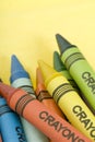 Bunch of crayons Royalty Free Stock Photo