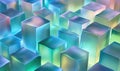 A bunch of cubes in a blue color Royalty Free Stock Photo