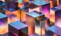 A bunch of cubes with different colors Royalty Free Stock Photo