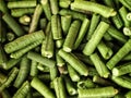 Bunch of cut green beans, also known as string beans or snap beans, vegetable, vegetarian, diet Royalty Free Stock Photo