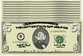 Bunch of Cute hand-painted 5 US dollar banknote