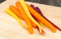Heritage carrots Royalty Free Stock Photo