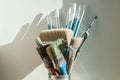 A bunch of paint brushes Royalty Free Stock Photo