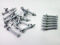 Bunch of dowel-nails, near the set of the dowel-nails Royalty Free Stock Photo