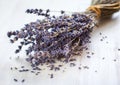 Bunch of dried lavender flowers Royalty Free Stock Photo