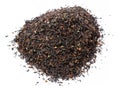 A bunch of dry black unpressed tea with flavors