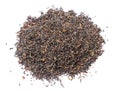 A bunch of dry black unpressed tea with flavors Royalty Free Stock Photo