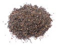 A bunch of dry black unpressed tea with flavors