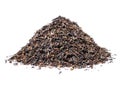 A bunch of dry black unpressed tea with flavors