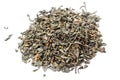 A bunch of dry green unpressed tea with flavors