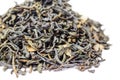 A bunch of dry green unpressed tea with flavors